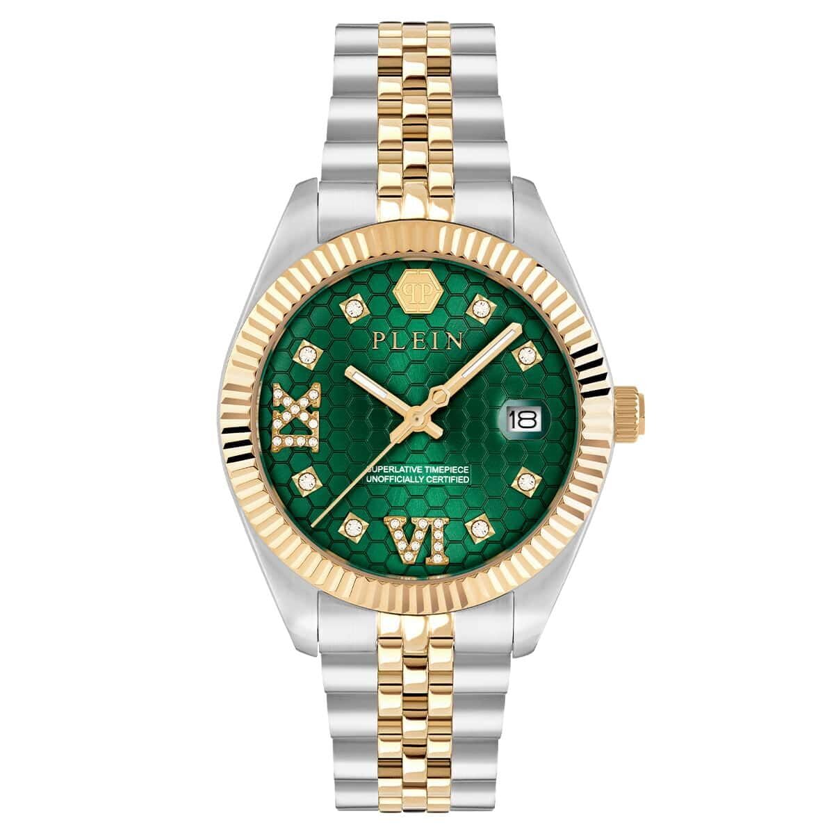 Philipp Plein Women's Analogue Quarz Watch with Stainless Steel Strap PWYFA0225