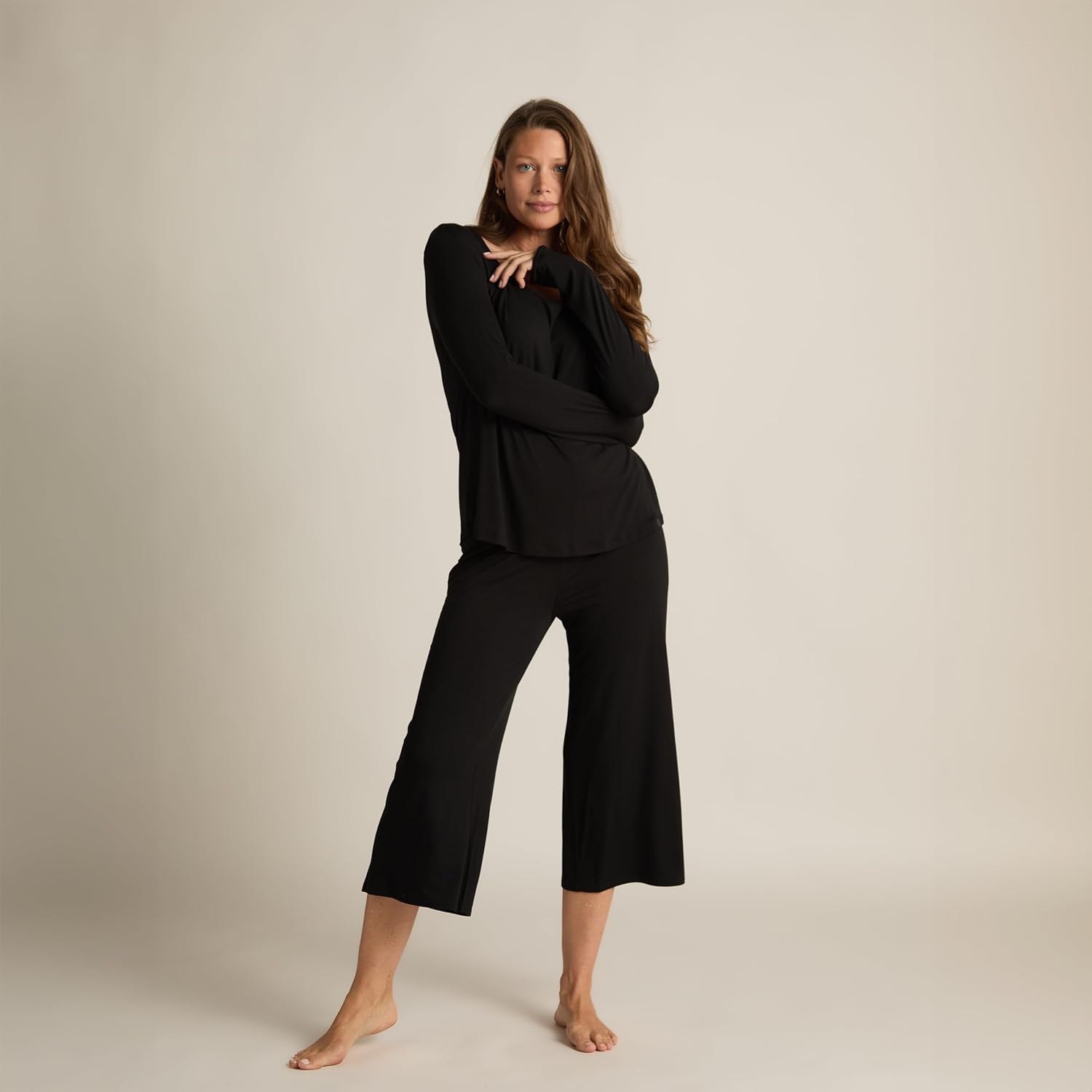 Faceplant Dreams Capri Pant | Luxury Lounge and Sleepwear - Image 4