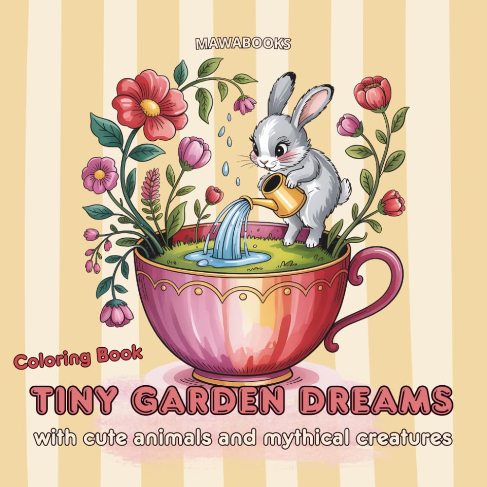 Tiny Garden Dreams: Fantastic mini gardens, elves, gnomes, animals and magical worlds to color: Featuring cute mythical creatures, mushroom houses, ... for markers, colored pencils, and all media.