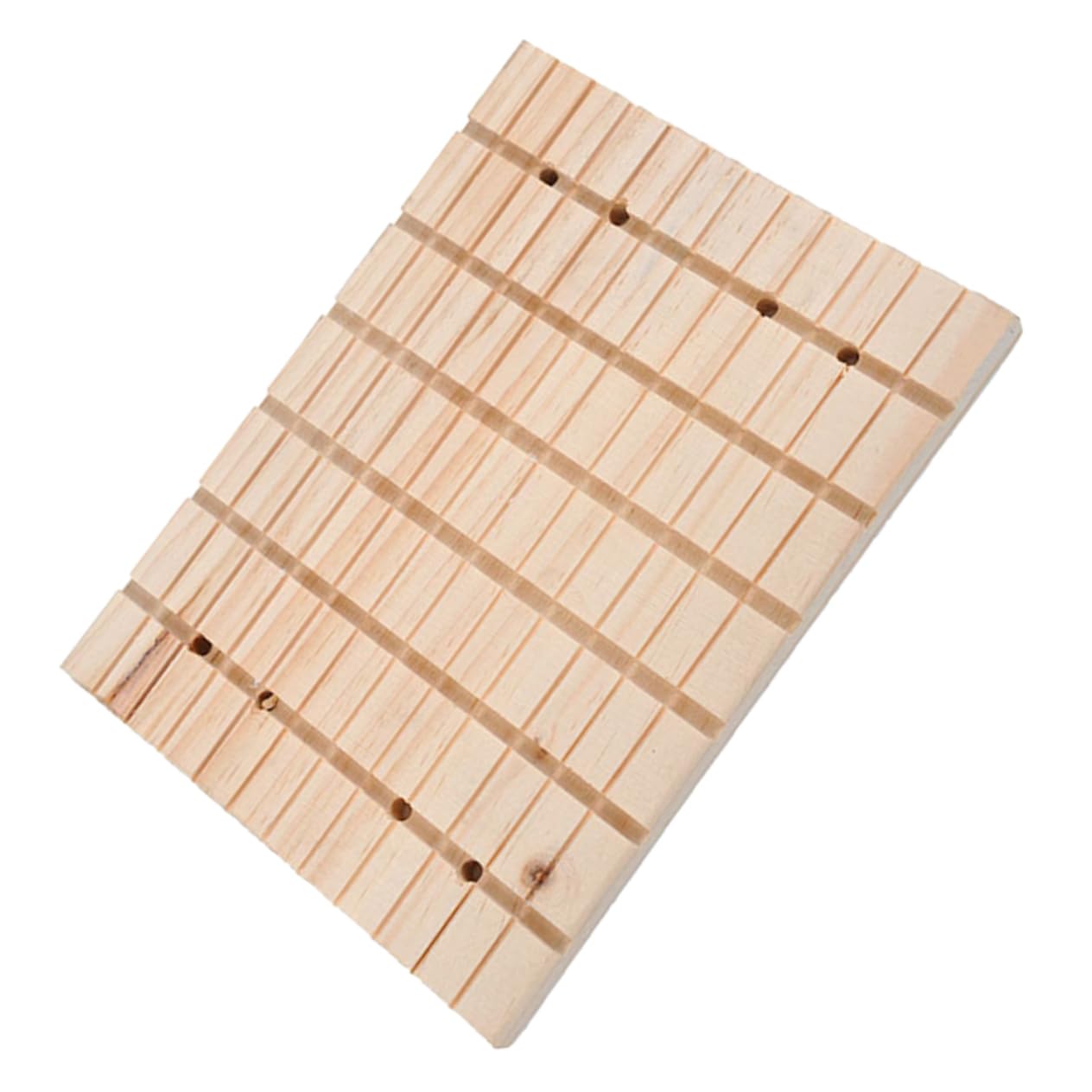 GANAZONO Tiragraffi per Conigli e Piccoli Animali Domestici in Legno Resistente 27x20x1,5 Cm, Cuscinetto per Zampe per Cincillà, Porcellino D'india e Furetti, Accessorio per Cura Unghie