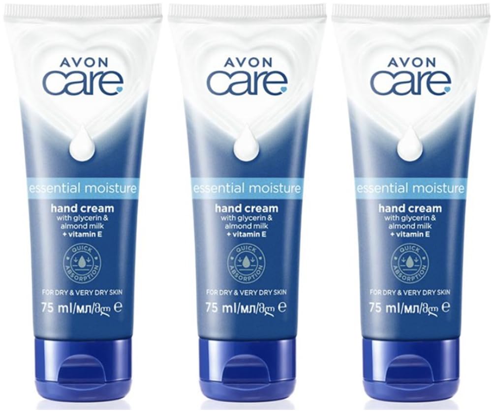 Avon Care Essential Moisture Hand Cream -75ml - Pack of 3, 225 ml (Pack of 1)