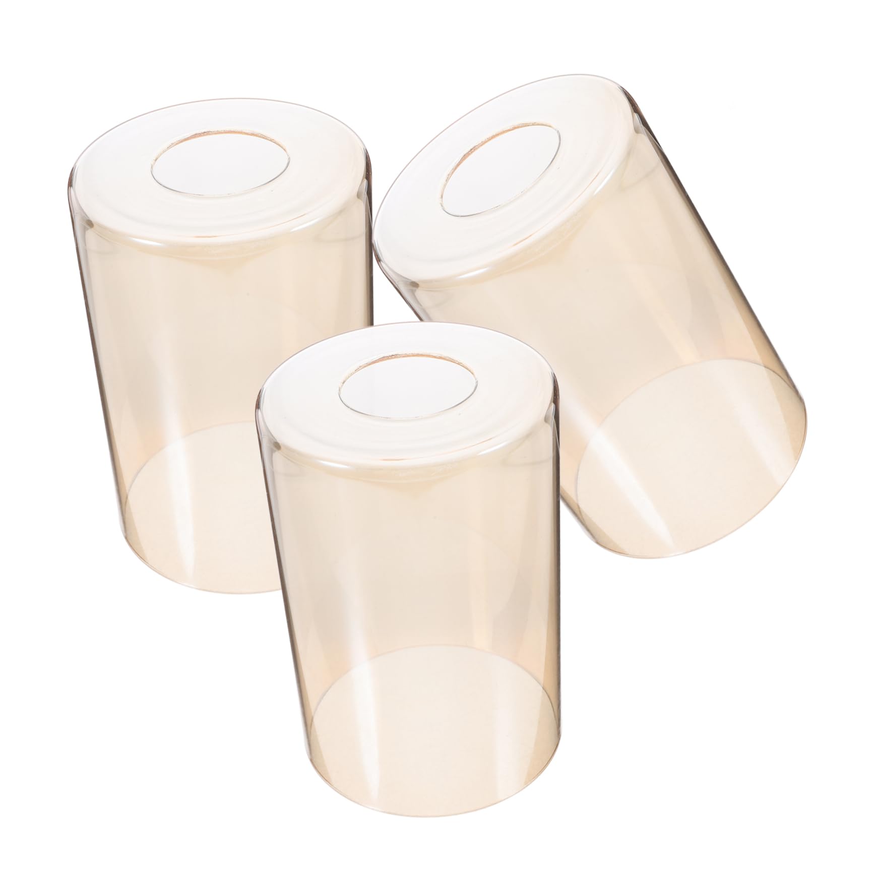Tofficu 3pezzi Paralume in Vetro Cilindrico Da Paralume in Vetro Ricambio Per Lampadari e Apparecchi Illuminazione