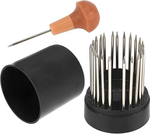 bizofft Juego de herramientas de abalorios, equipo de joyería, herramienta de grano de cuentas, Graver de ajuste de piedra, 23 piezas, caja de