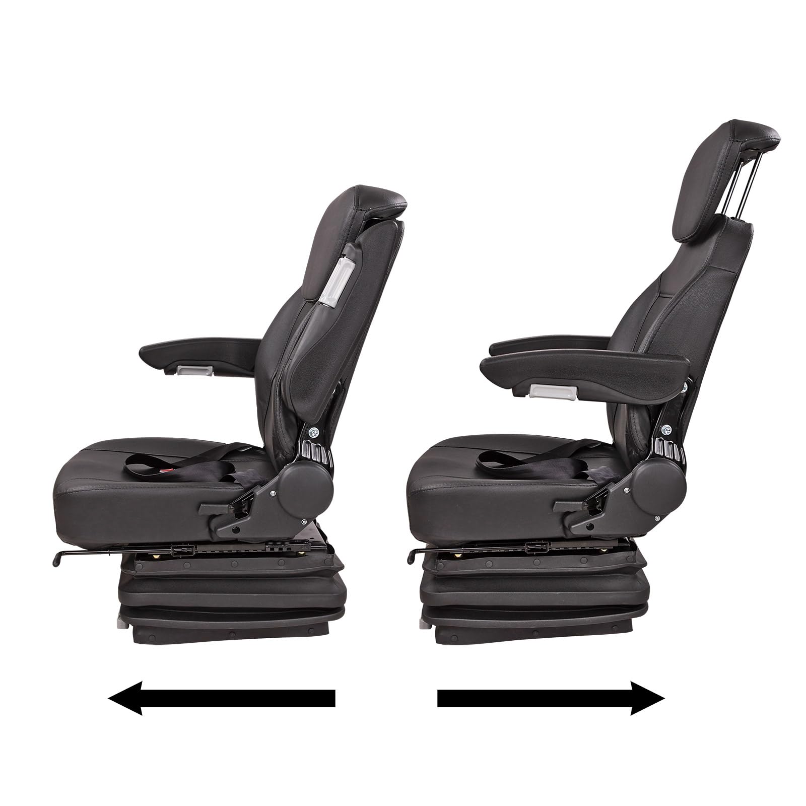 DEMA Traktorsitz Schleppersitz – Komfortabler Traktor Sitz mit Feder/Dämpfer System für Traktor und Schlepper, Ergonomisch und Stützend