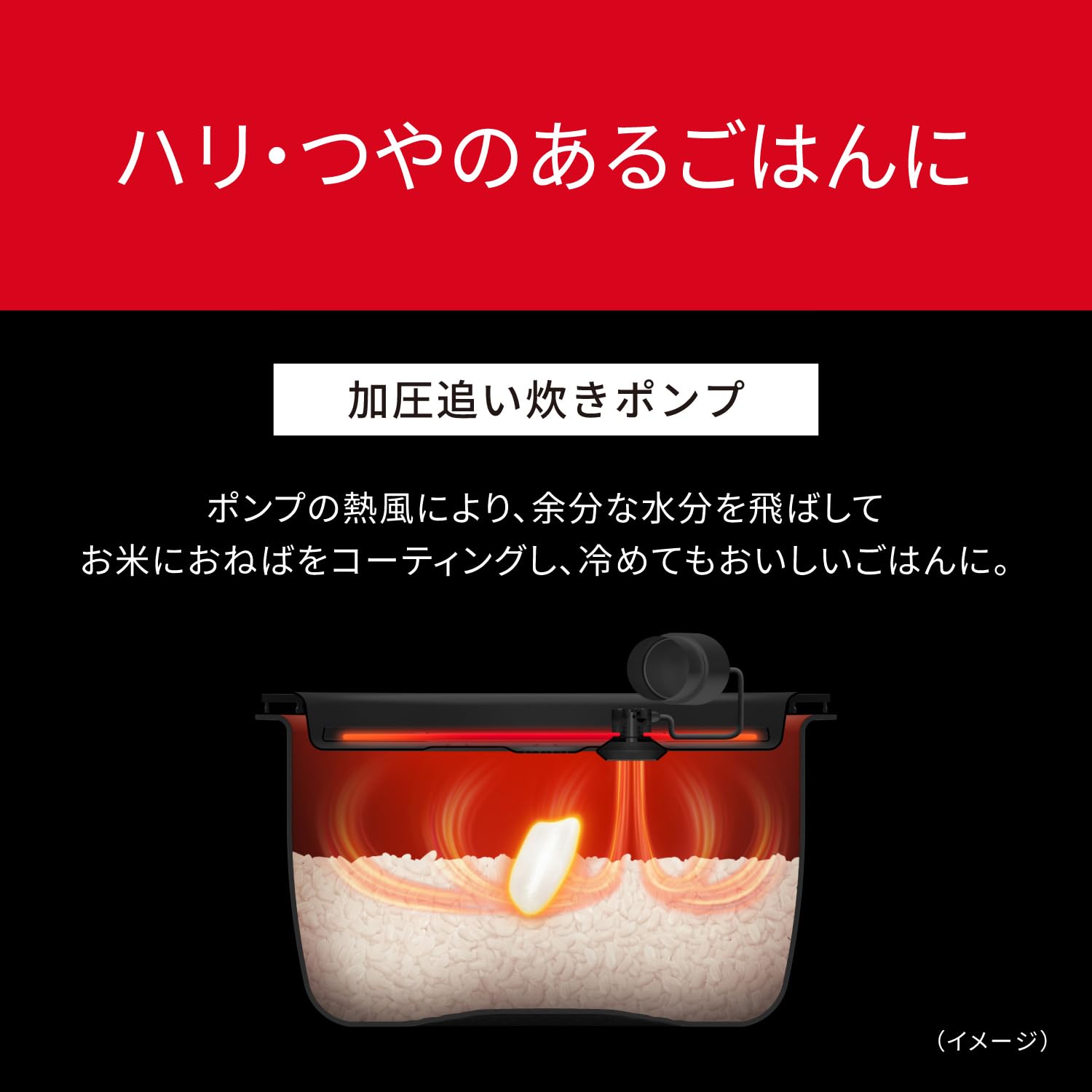 Amazon.co.jp: Panasonic SR-X910D-H Rice Cooker, 5.5 Cups, Top