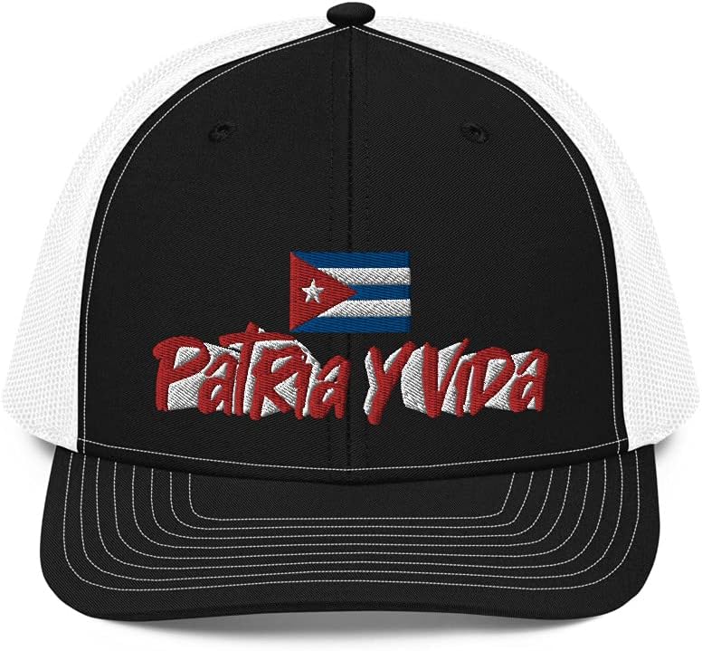 Patria Y Vida (Embroidered) Cuba Trucker Baseball Hat