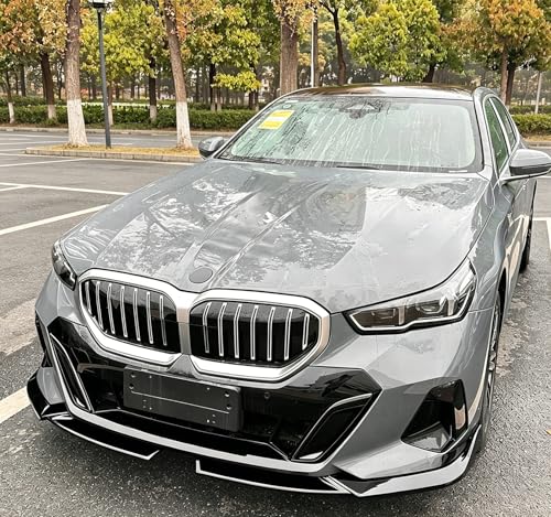 Front Spoiler Splitter Lip for BMW 5 Series I5 G60 G61 M Sport 2024-2026, Gloss Black - Image 4
