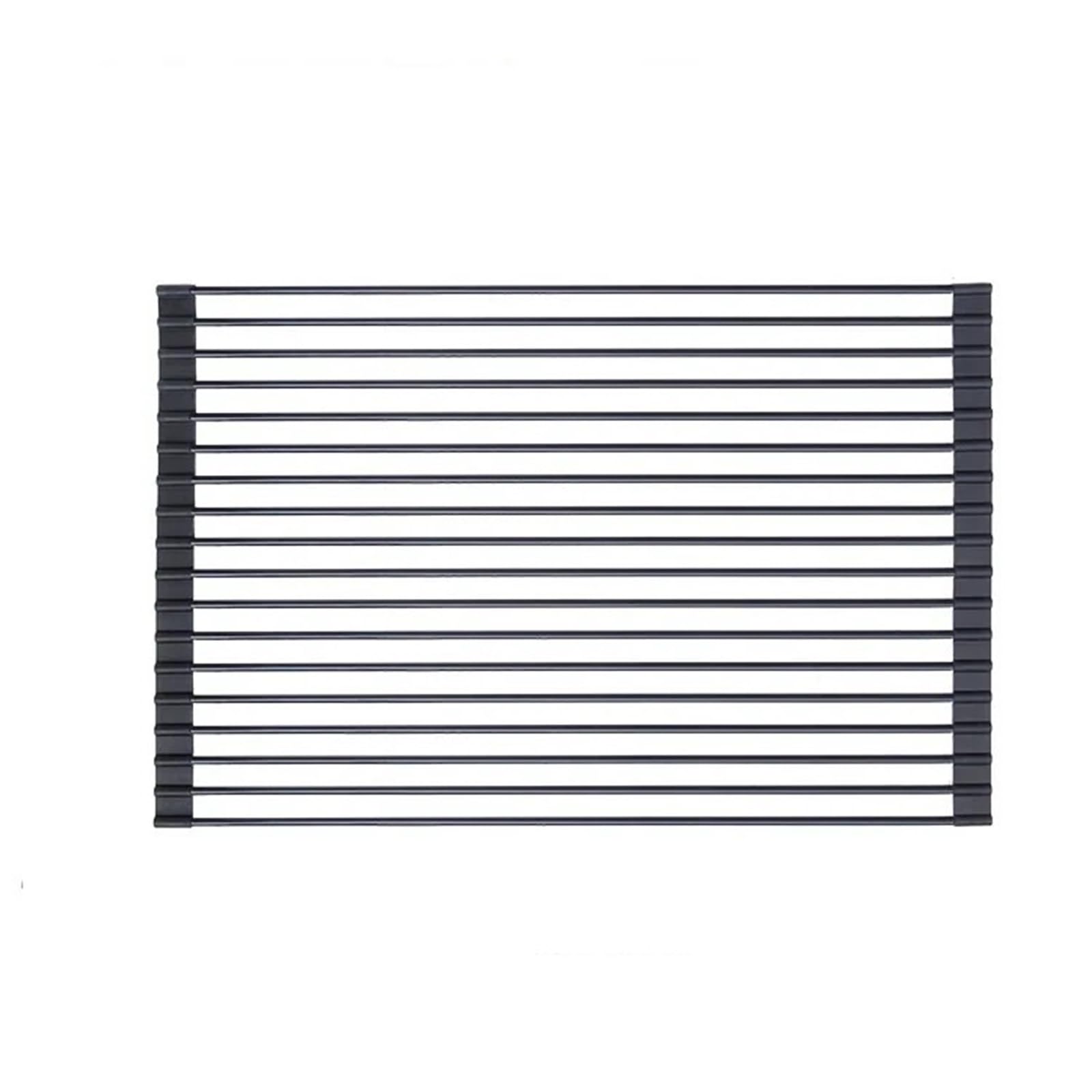 Escurridor de Platos Rejilla de Almacenamiento for Cocina, Rejilla for Filtro Silicona, Drenaje Plegable, Fregadero con persiana Enrollable Acero Inoxidable, for Cuencos y Palillos(B1)