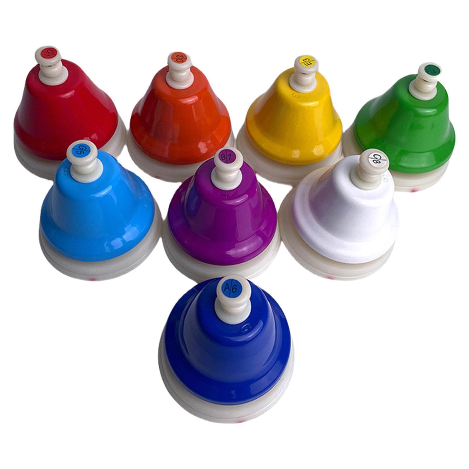 Campanas de mano de escritorio, campanas de escritorio Colorida Educational