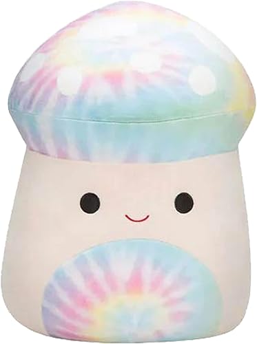 Squishmallows Hongo Kervena Tie-dye de 8 pulgadas Peluche Kellytoy con licencia oficial Juguete coleccionable suave y esponjoso de peluche Añade