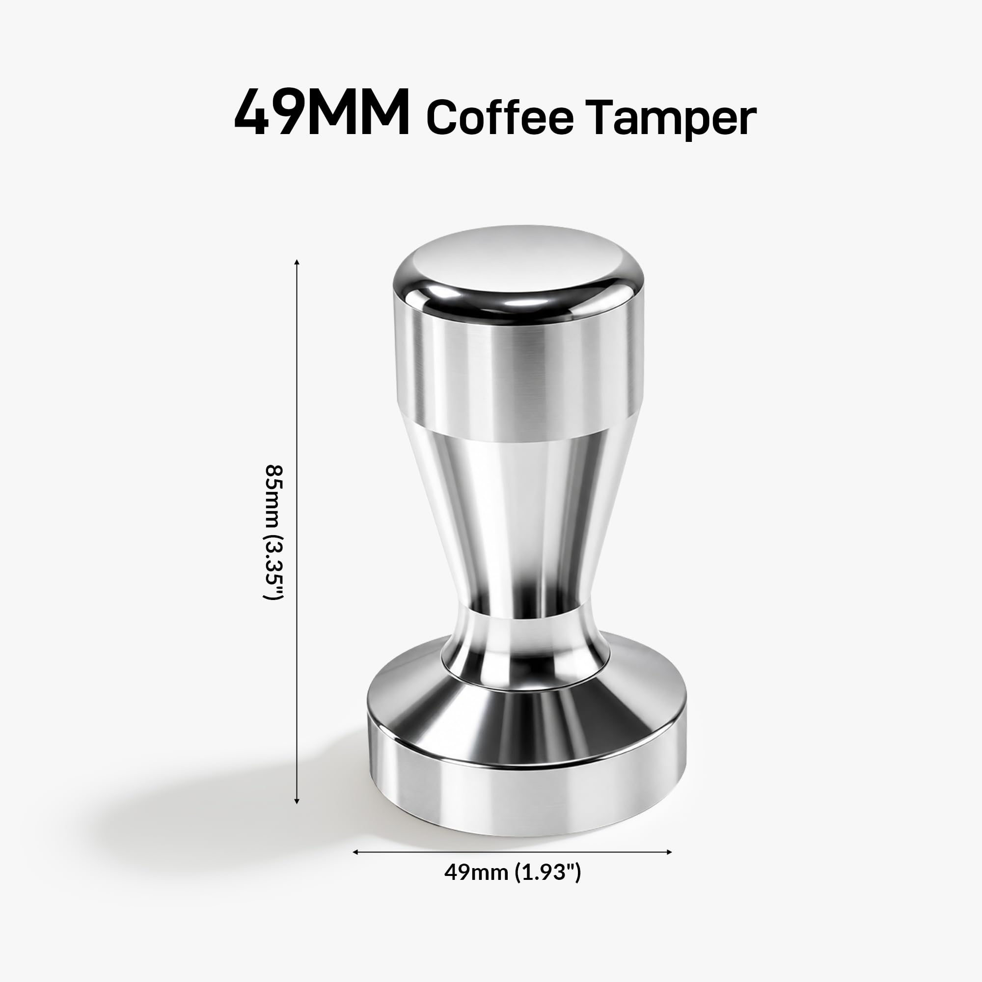 Stainless Steel Espresso Tamper - 49mm -2