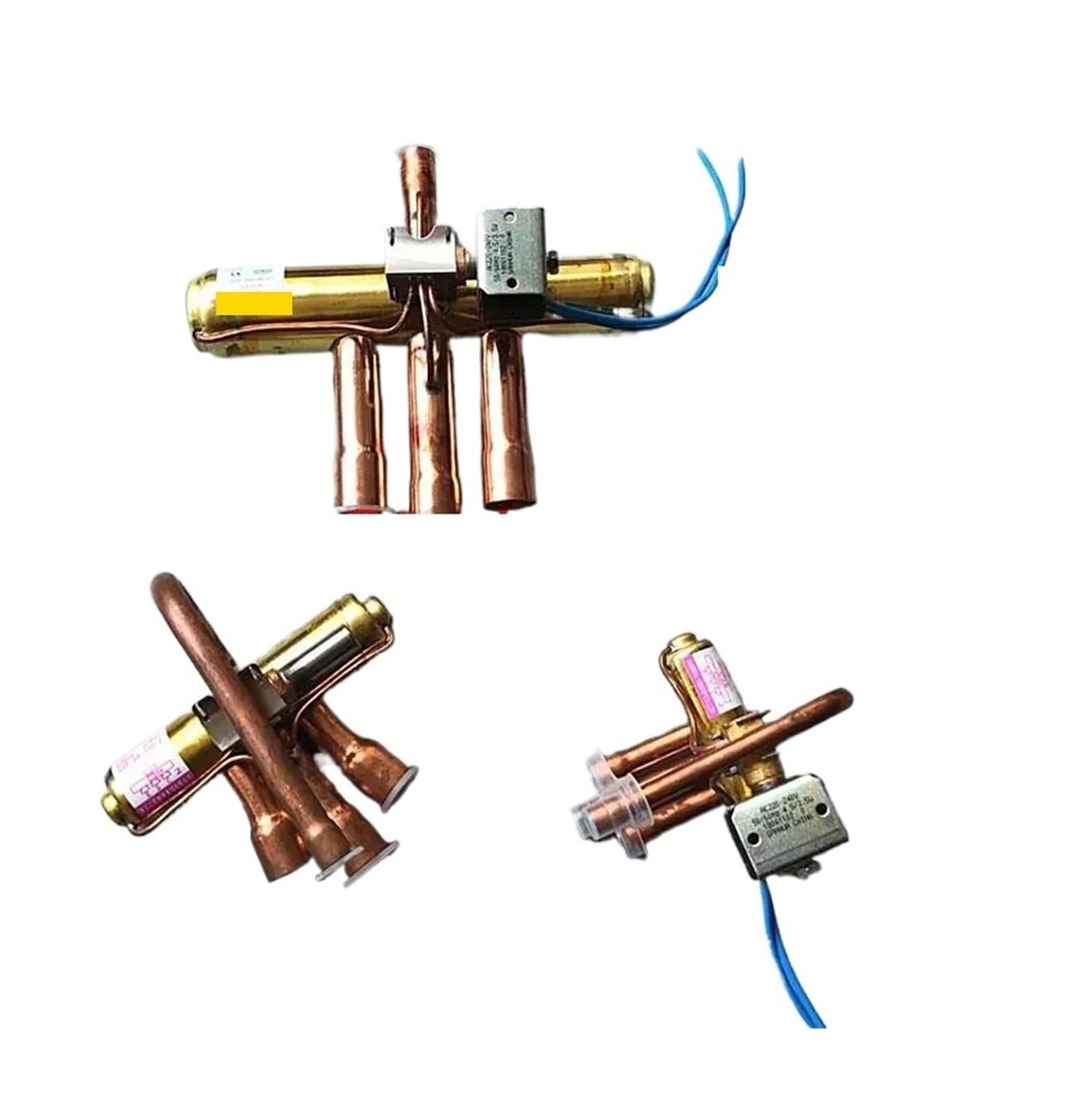 Compatible Avec La Vanne D'inversion De Pompe À Chaleur À Quatre Voies Sanhua Avec Bobine AC220V 1-5P Climatisation, Vanne D'inversion AC(SHF-11H-45D1)