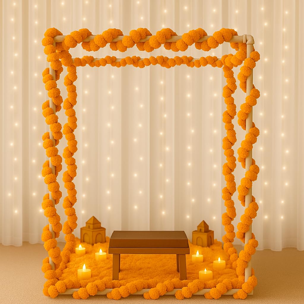 Ganesh Chaturthi Mandap - Decorate for Pooja & Festivals -11