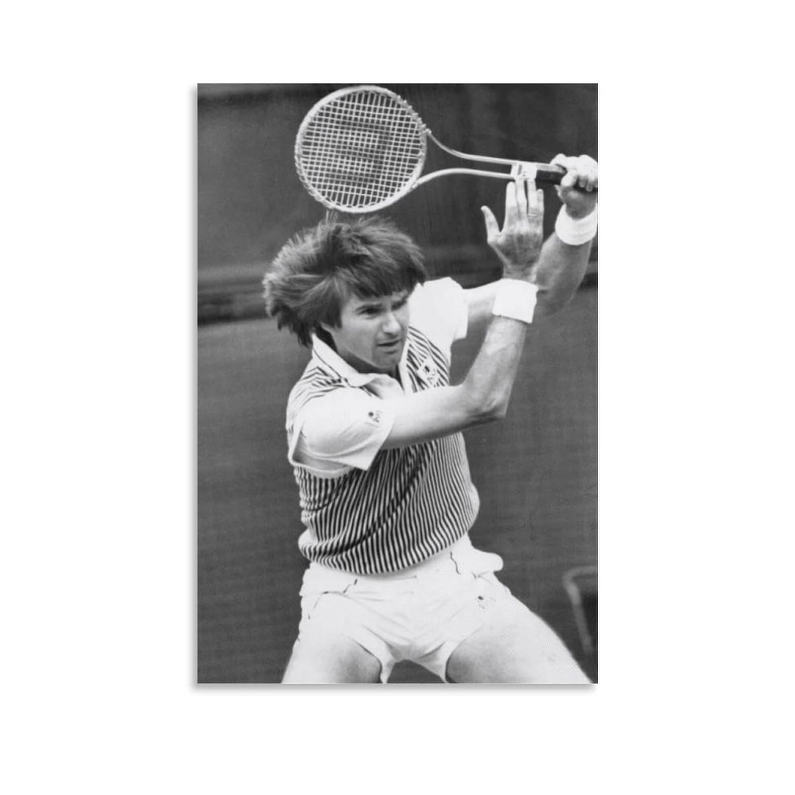 ASUIU Jimmy Connors Canvas Poster Poster Cool Artworks Painting Wall Art Canvas Prints Hanging Picture Posters 24x36inch(60x90cm)