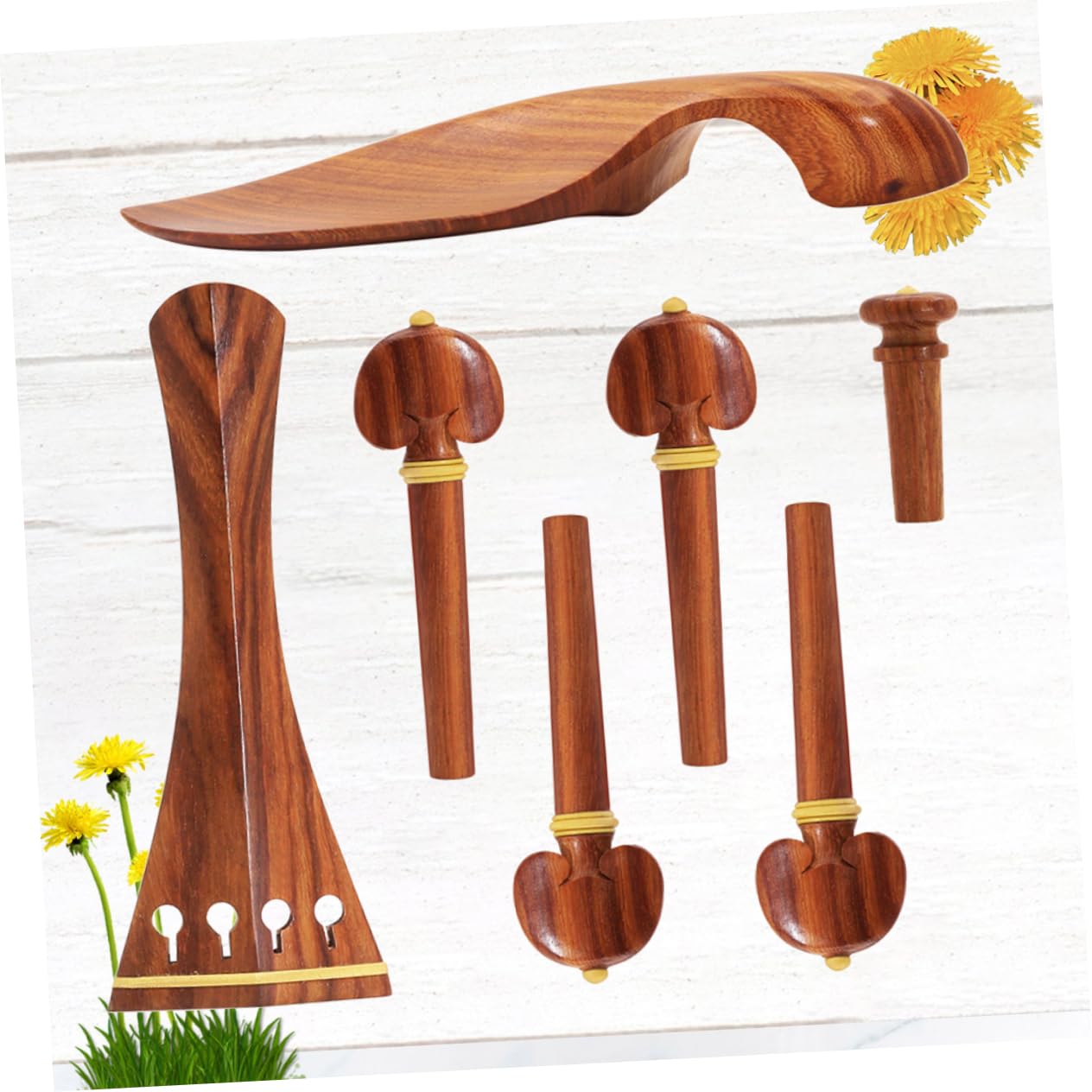 BESTonZON Cordiera Violino 2 Set Violino 4 Piroli Per Accordatore Violino 44 Pezzi Ricambio Per Violino Set Accessori Violino Peg Violino Cordiera Violino Violino