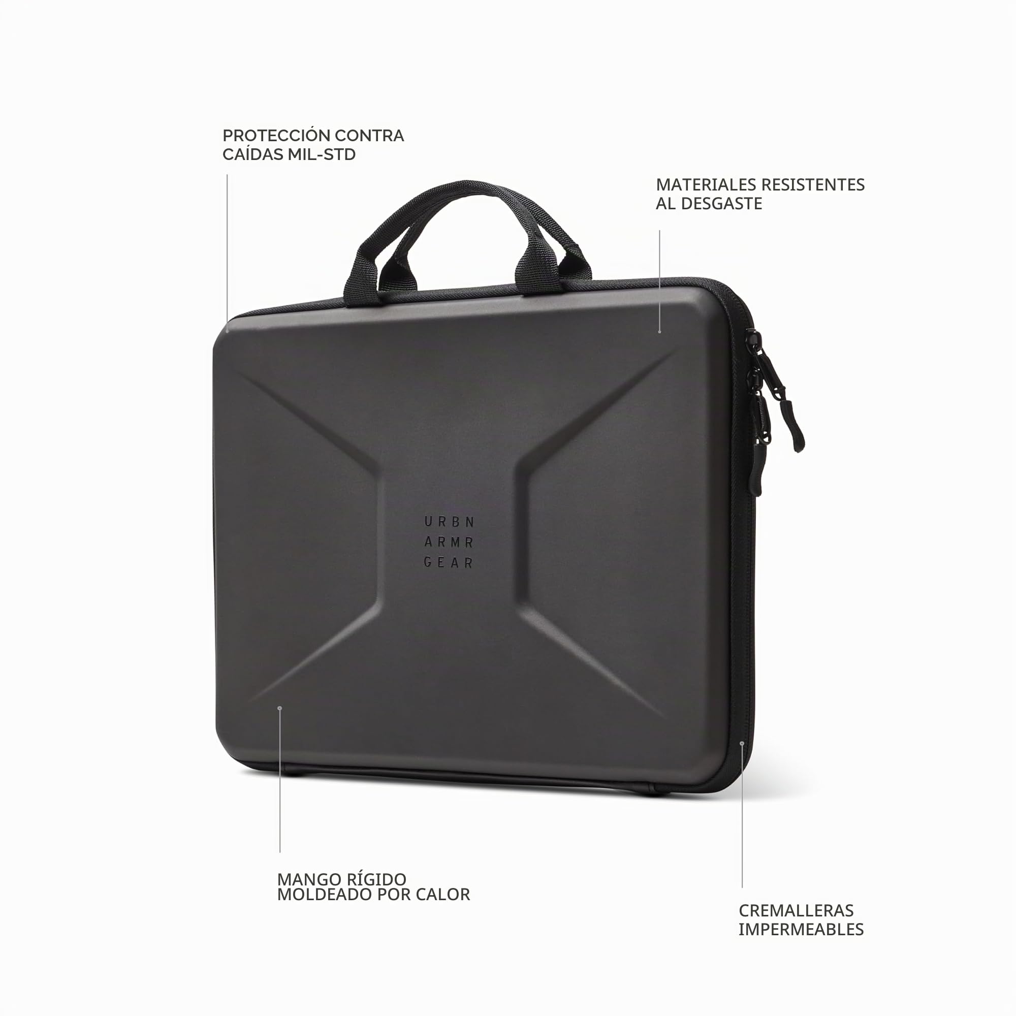 Urban Armor Gear Funda para Portátil 15-16 Pulgadas | Repelente al agua | Interior de microvelour suave | Asa de transporte acolchada | Amplio compartimento interior