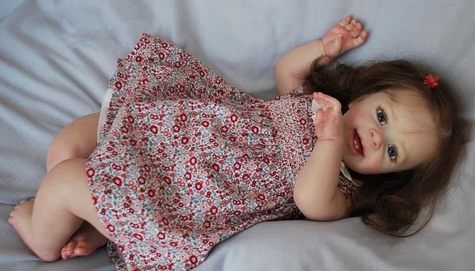 Miniatura 8 de iCradle Muñecas de bebé Reborn de 24 pulgadas para niñas realistas que se ven reales, muñeca de bebé recién nacida de silicona, regalos para niños a