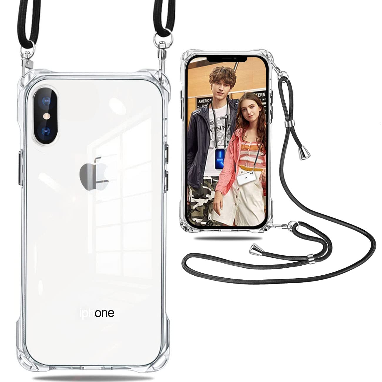 Amazon.co.jp: iPhone XS ケース iPhone X ケース ショルダー クリア