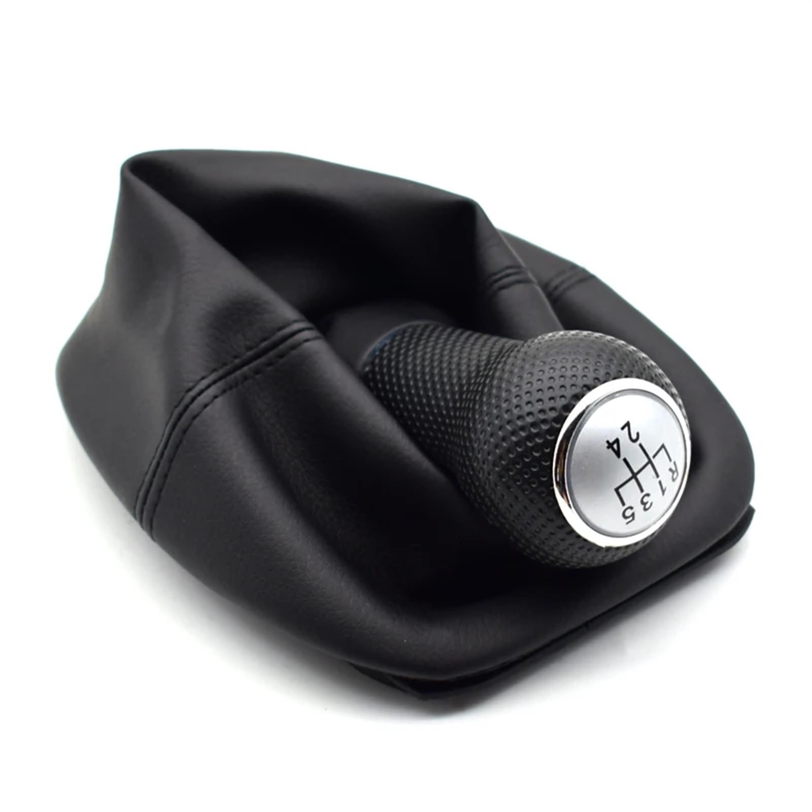 Hsukiho One Color Car Shift Knob Cover For Vw For Golf 4 Iv Mk4 For Gti R32 For Bora For Jetta 1999-2004 Mt 12Mm 5 Speed Car Gear Shift Knob Lever Shifter Gaitor Boot