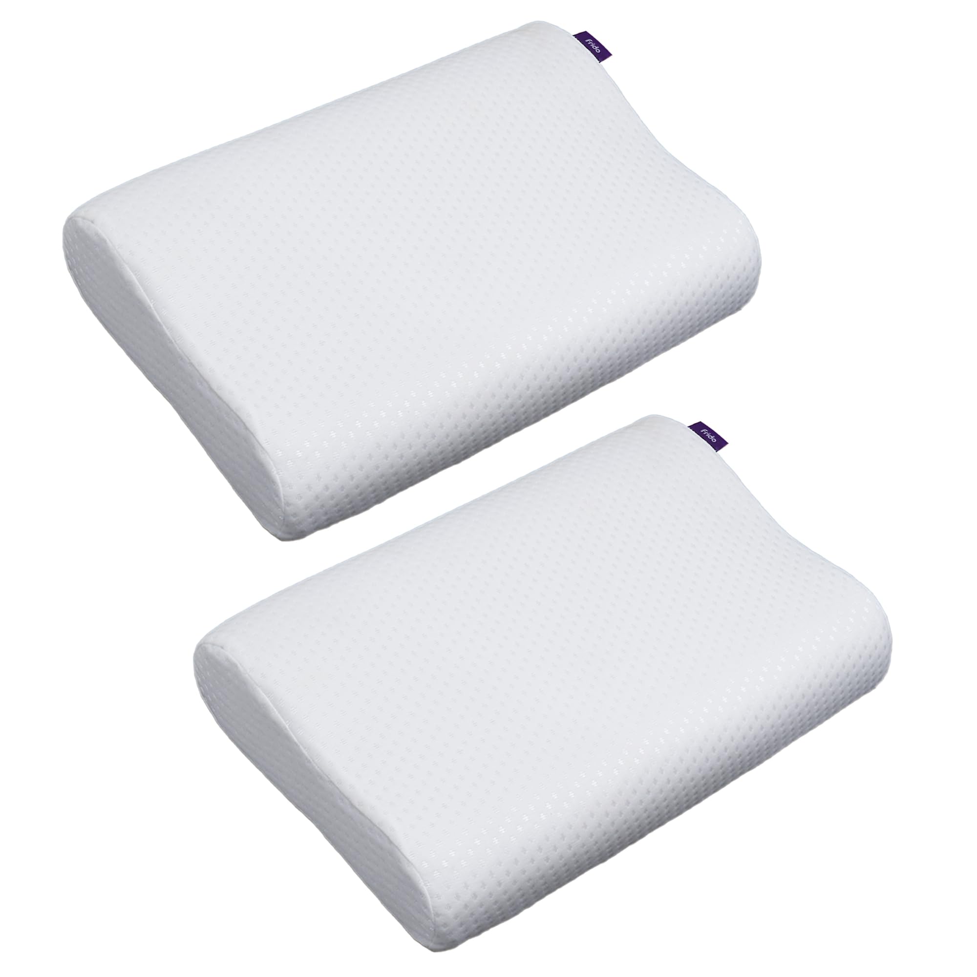 Frido Ultimate Cervical Neck Pillow for Pain Relief Sleep, Improves Posture & Spinal Alignment, Neck Cushion with Ultra Responsive Memory Foam & Skin Friendly Cover, White, Pack of 2 (B0CQ56T1D7) Amazon Price History, Amazon Price Tracker