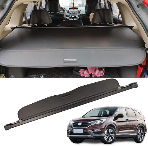 Marretoo Para Honda CRV Cargo Cover 2012 2013 2014 2015 2016 Estilo de fábrica Negro retráctil Tronco Escudo de Seguridad Sombra