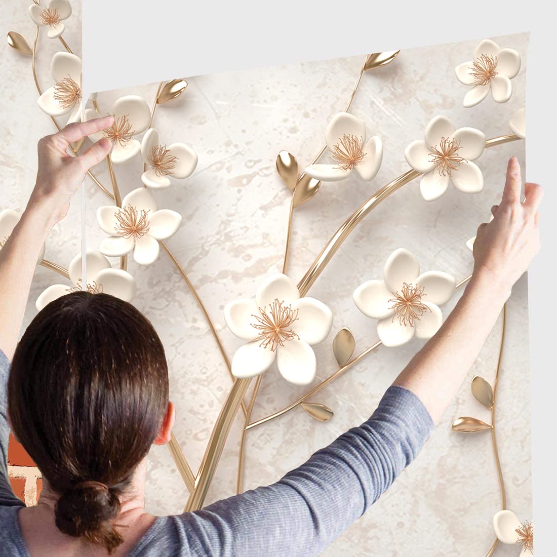 HD PRINT House Self Adhesive Wallpaper Wall Sticker for Home Decor, Living Room, Bedroom, Hall, Kids Room, Play Room (PVC Vinyl, Water Proof) 360 (16 X 49 INCH) (B09KY8FTP2) Amazon Price History, Amazon Price Tracker