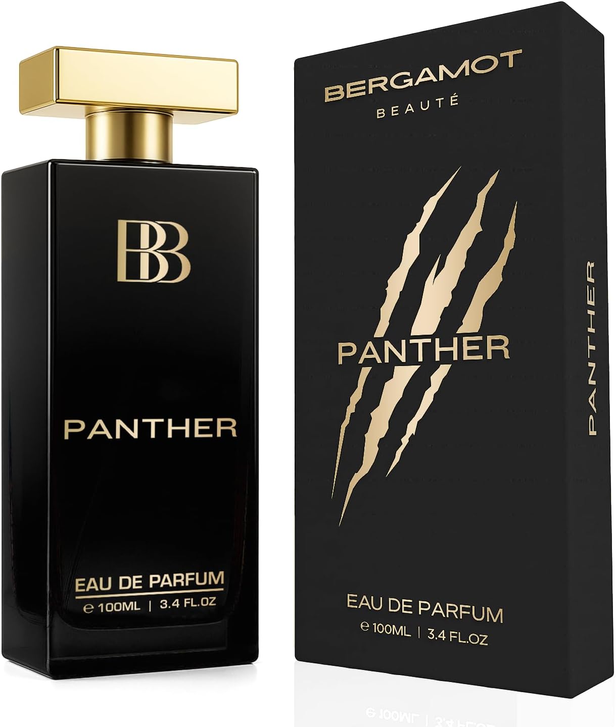 Bergamot Beaute Panther Eau De Parfum Men | Perfume For Man 100ml | Premium Long-Lasting Fragrance | Best Perfume for Men with Patchouli and Musky | Gift For Him