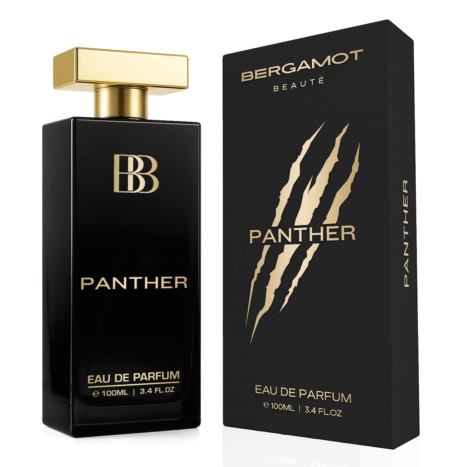 Bergamot Beaute Panther Eau De Parfum Men | Perfume For Men 100ml | Premium Long-Lasting Fragrance | Best Perfume for Men with Patchouli and Musky | Gift For Him