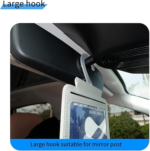 Miniatura 5 de Yuoyar Soporte portátil para discapacitados para automóvil, ultra transparente, protector de placa para discapacitados, funda protectora para colgar