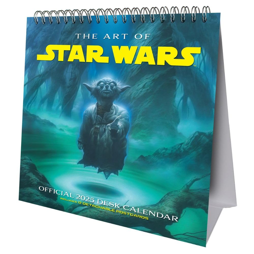 2025 Calendar Star Wars Classic Month to View Desk Easel Official Product