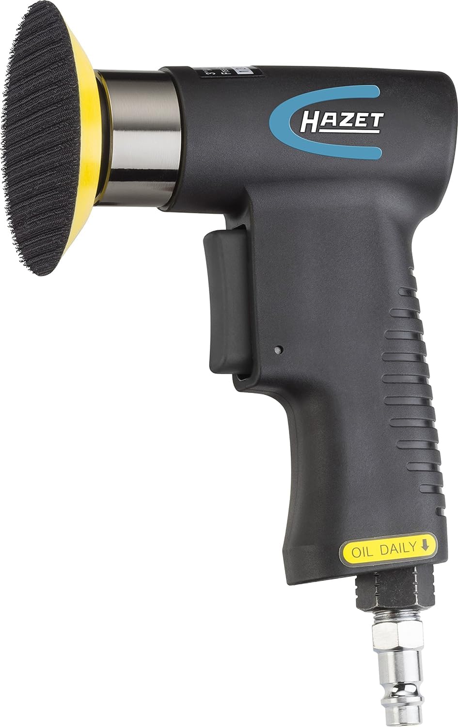 HAZET Mini jeu de ponceuses excentriques 9033N-5 I 36 pièces, y compris 2 plateaux de ponçage de 50 mm et 76,2 mm avec 10 tampons abrasifs chacun et une clé de réglage I outil pratique pour poncer'.