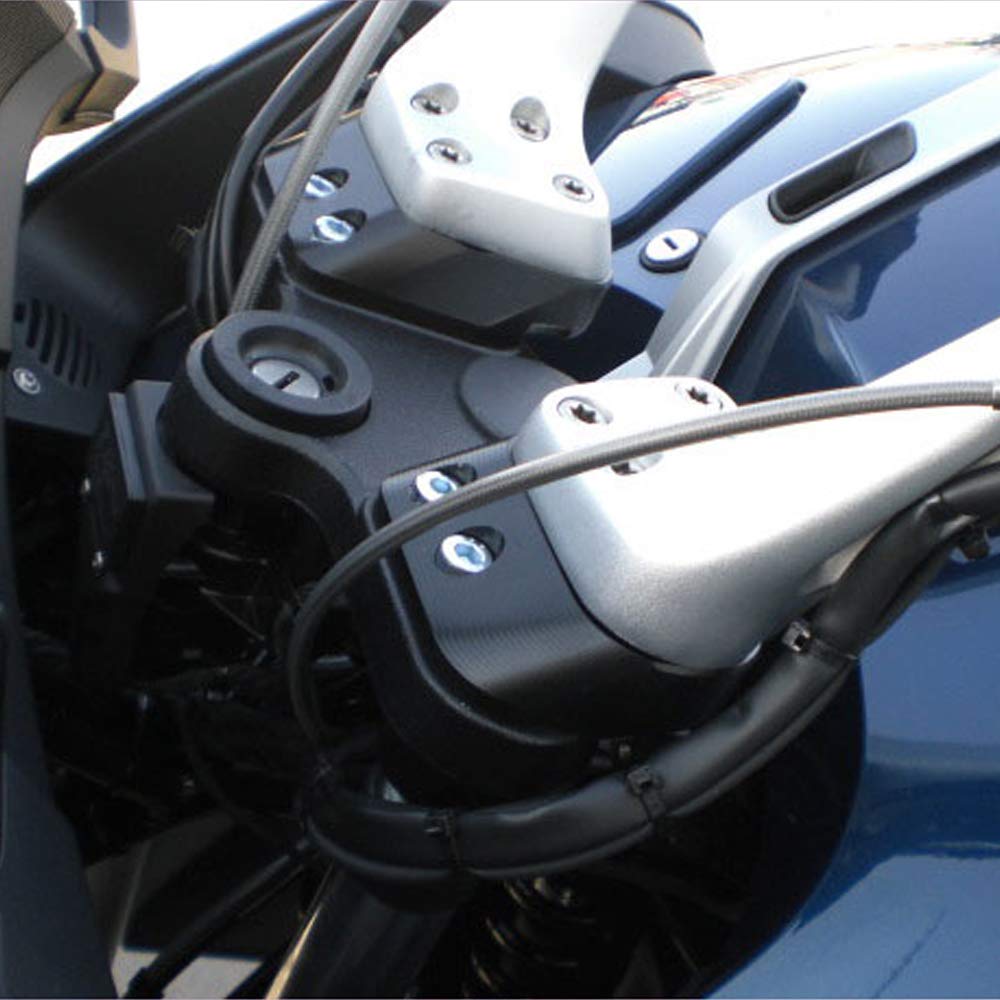 Srebrny uchwyt wspornika kierownicy motocykla wsporniki Fat Bar