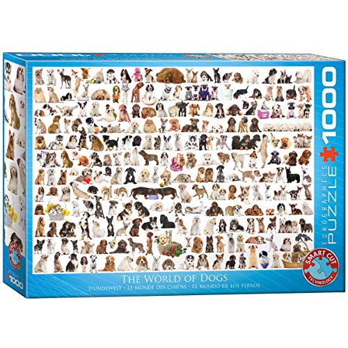 EuroGraphics- The World of Dogs Perros Rompecabezas, Multicolor, 48 x 68 cm (6000-0581)