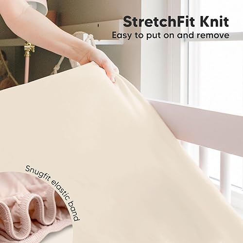 Miniatura 6 de KeaBabies Paquete de 2 sábanas para cuna para niños, niñas y paquete de 2 sábanas bajeras de jersey para cuna, sábanas orgánicas para cuna de bebé,