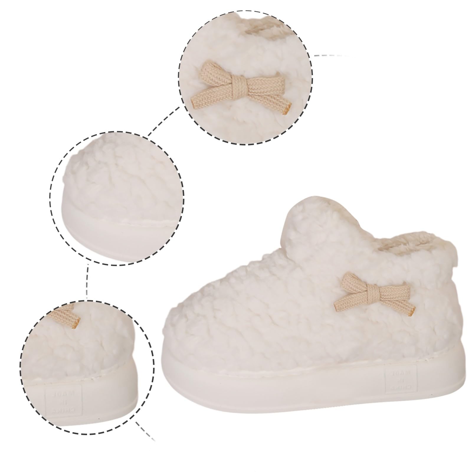 Pantuflas cálidas de invierno para mujer, cómodas, para el hogar