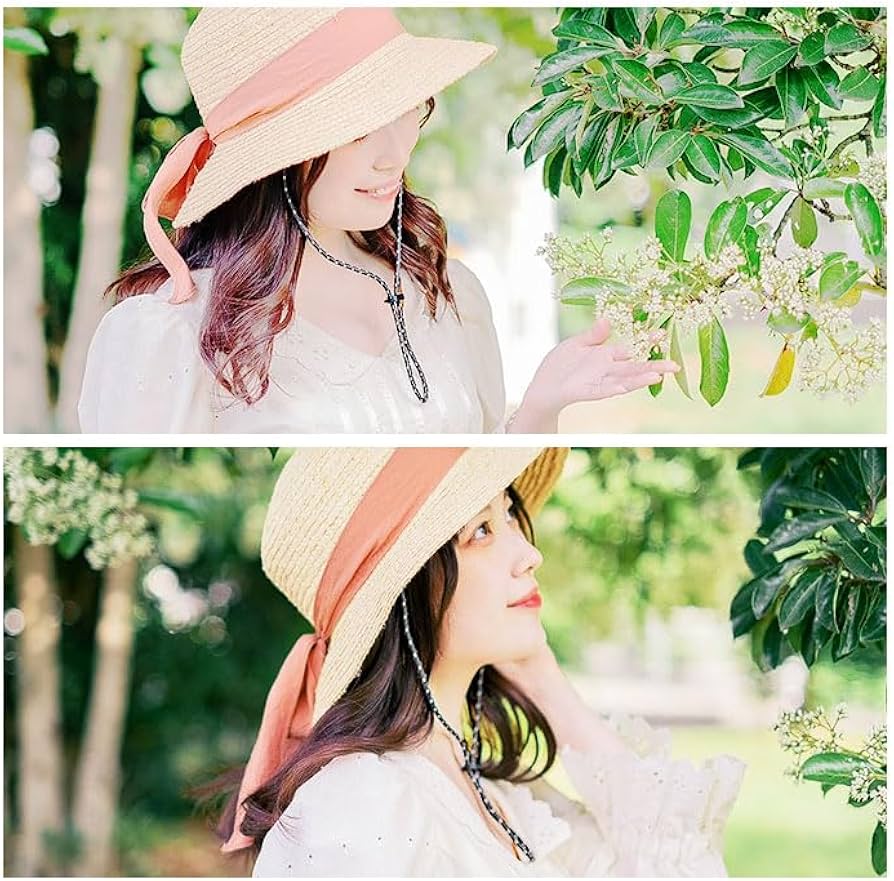 B26❤️ 薔薇　ランプワーク　トンボ玉　帽子クリップ　帽子チェーン　　帽子 B26❤️ 薔薇 ランプワーク トンボ玉 帽子クリップ 帽子チェーン 帽子