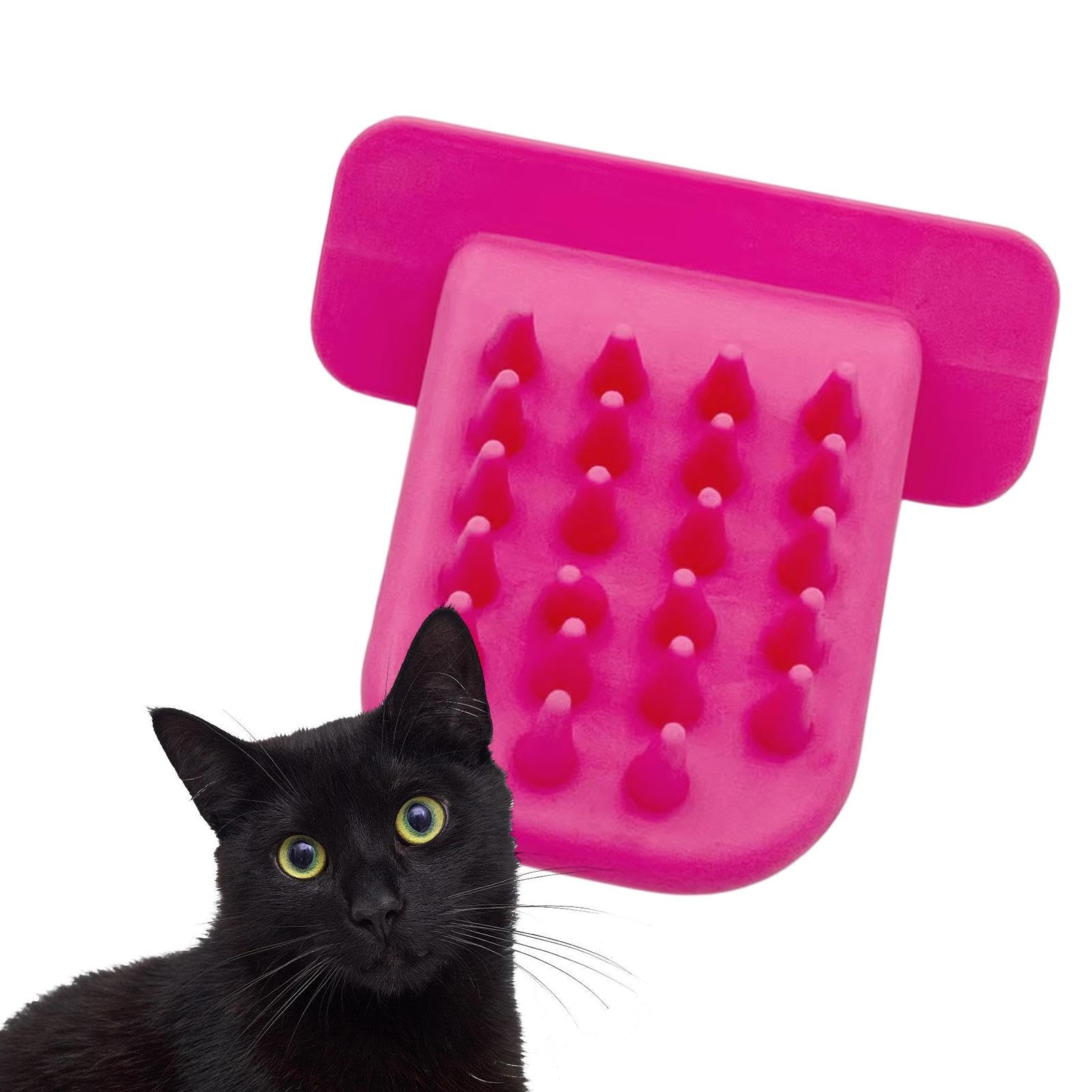 Brosse De Massage Pour Chat Et Langue, Pour Enlever Les Poils D'animaux De Compagnie - Cadeau Amusant Pour Les Amateurs De Chats - Jouet De Massage Apaisant Et Confortable Pour Votre Chat