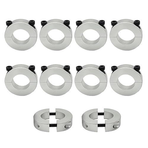 Miniatura 10 de Collar de eje de aleación de aluminio de bloqueo de collar de eje de bloqueo Tornillo para guía de eje de varilla lineal de 0.315 in, 10