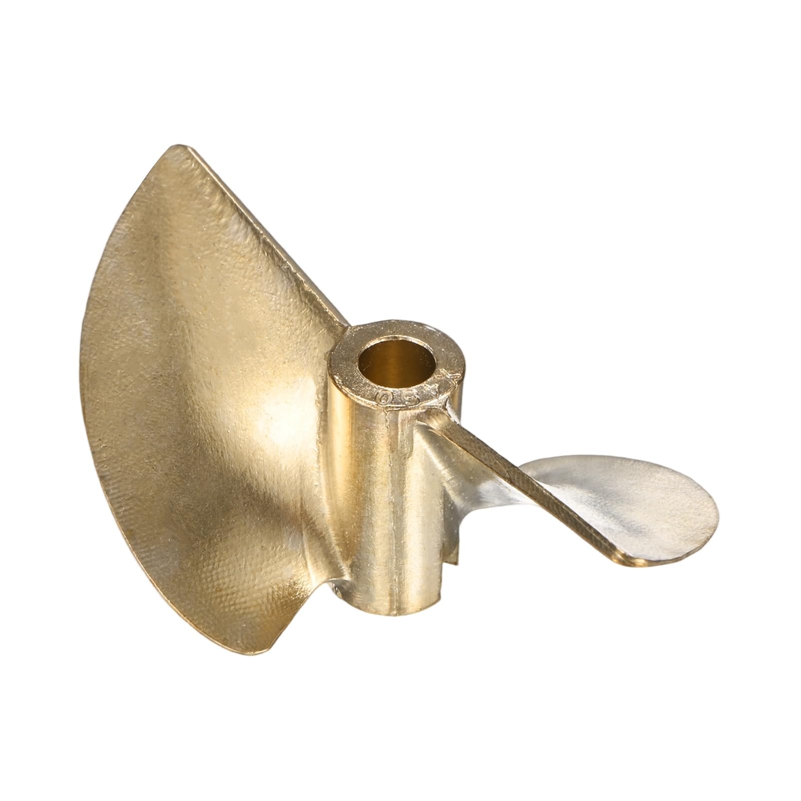 sourcing map RC Boat Propeller, Aluminium Alloy 2 Blades Propellers 4.76mm Hole Dia 50mm OD 1.4mm Pitch CW Clockwise Rotating Drill Propeller for RC Boat, DIY Ship Model