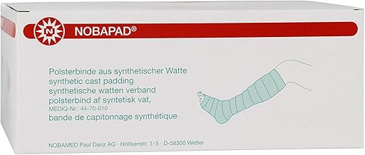 NOBAPAD 10 cm x 3 m 20 Stk Polsterbinde aus synthetischer Watte