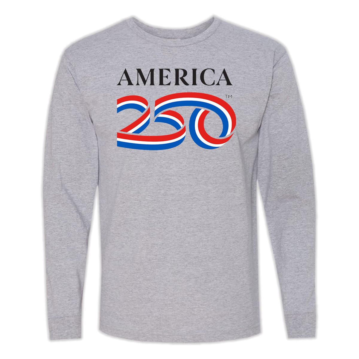 AMERICA 250 Shirt, Cotton Tee, USA 250th Anniversary Merchandise, Dark Ash, Large