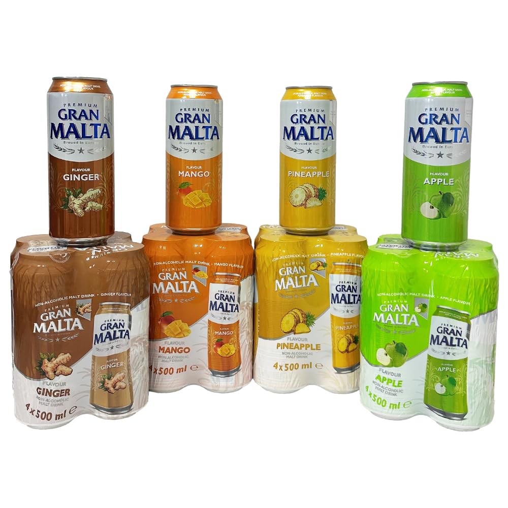 Box découverte Gran Malta - 16 bières maltées aromatisées sans alcool 50cl can