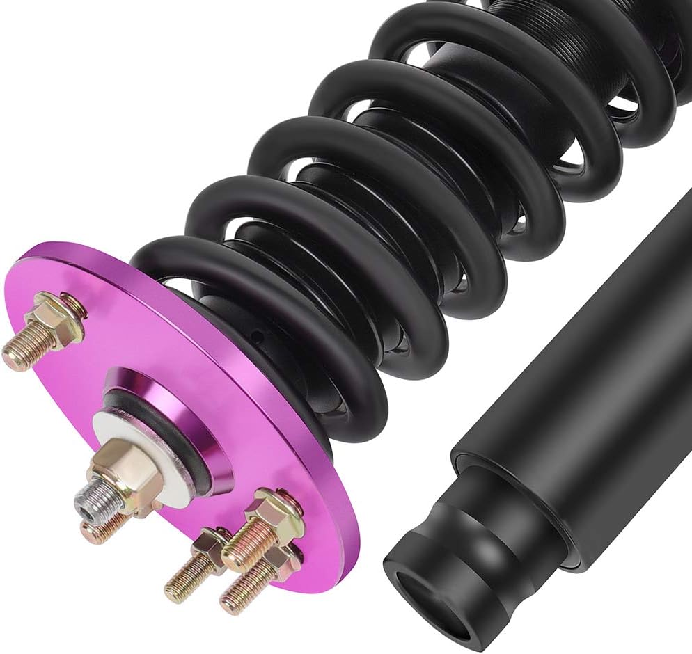 Adjustable Height Coilovers Struts Front And Rear Fit for 2001-2003 for Acura CL, 1999-2003 for Acura TL, 1998-2002 for Honda for Accord Coil Spring Over Shock (Set of 4) - Purple