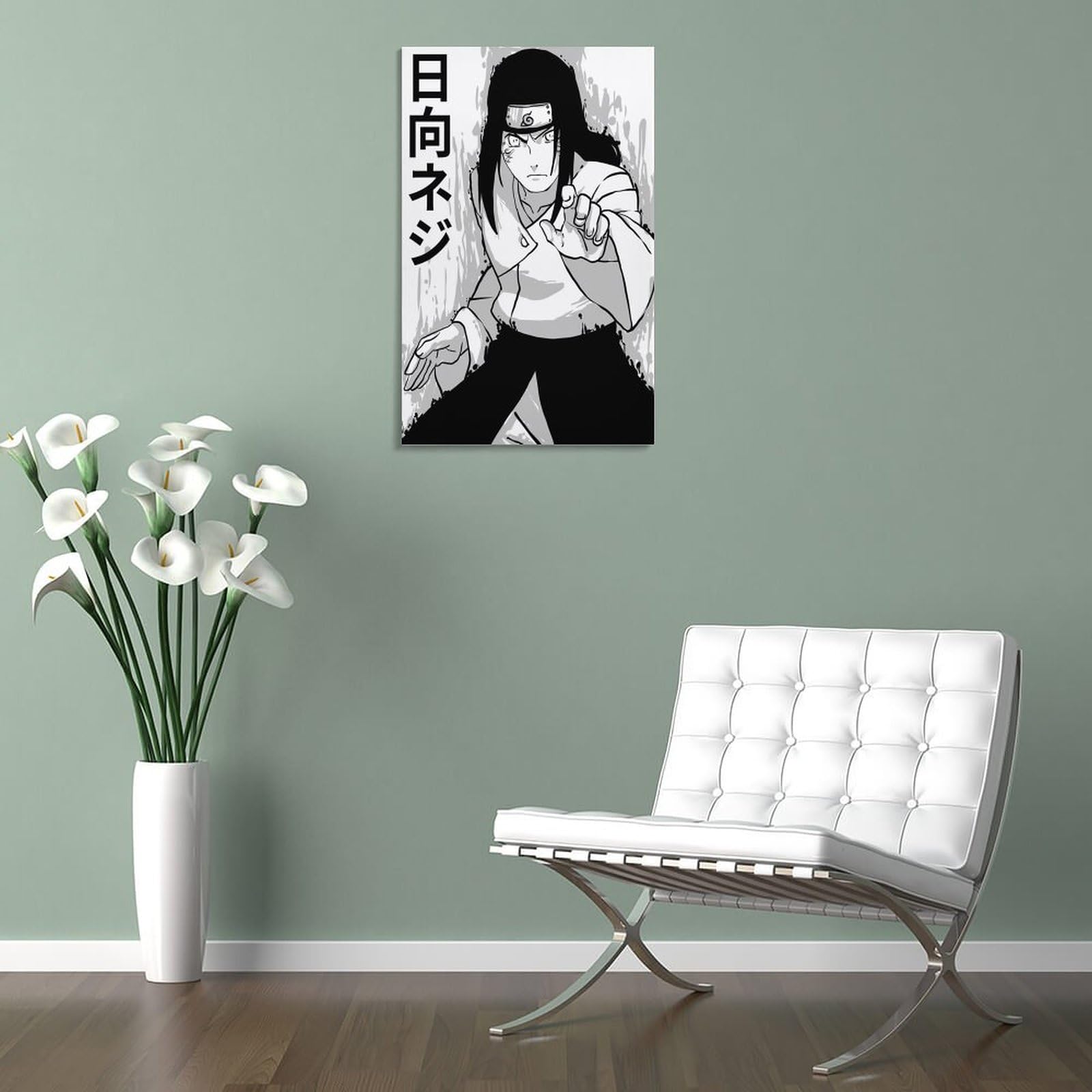 日向ネジ　ポスター NARUTO-ナルト- 疾風伝 - 描き下ろしイラスト 日向ネジ 番傘和装