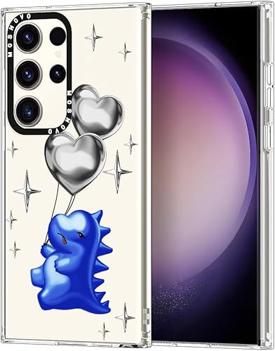 MOSNOVO Buffertech - Funda protectora para Galaxy S23 Ultra (6.6 pies, impacto de caída), antidesprendimiento, transparente, a prueba de golpes, de