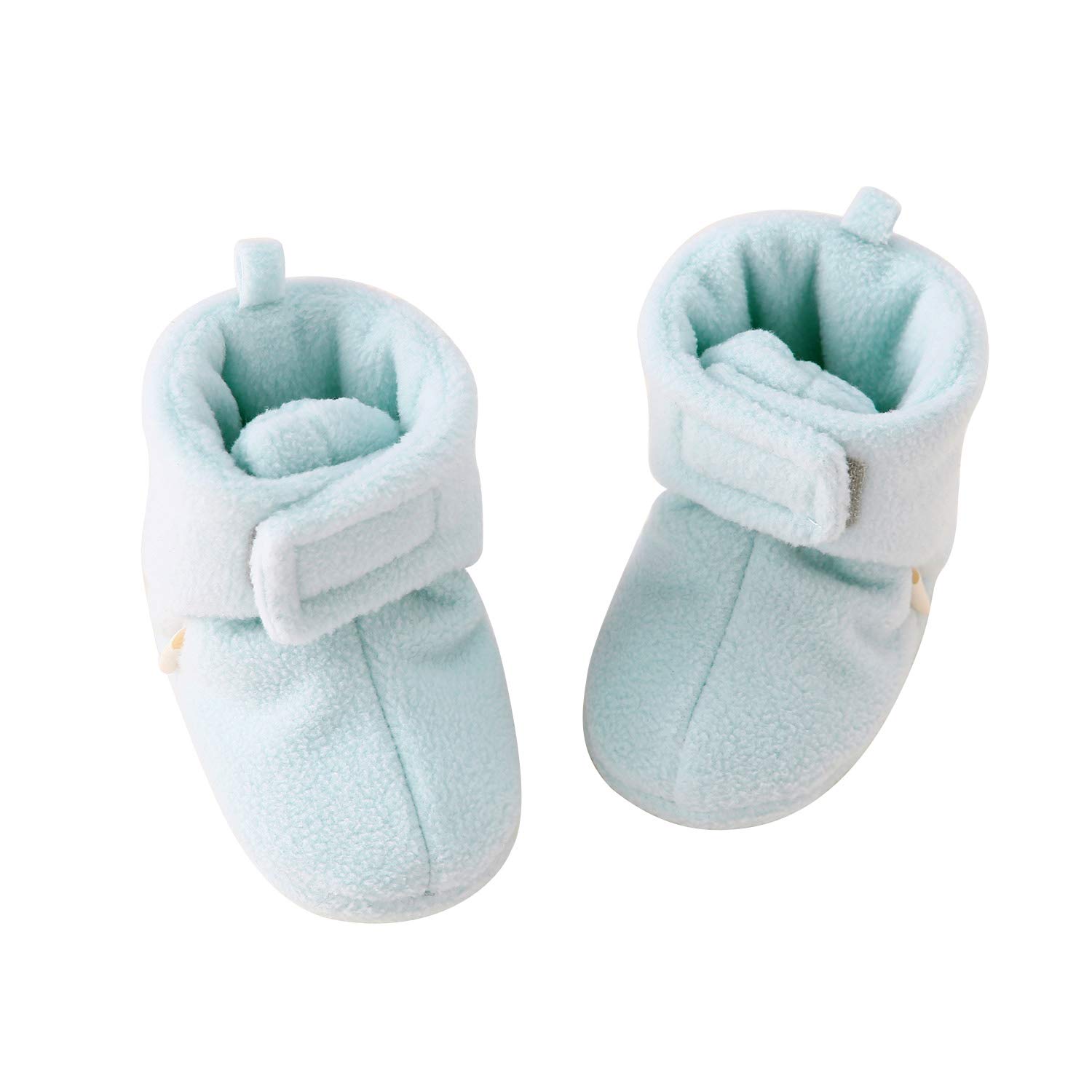 Baby Boy Girl Fleece Cozy Booties Warm Infant Shoes