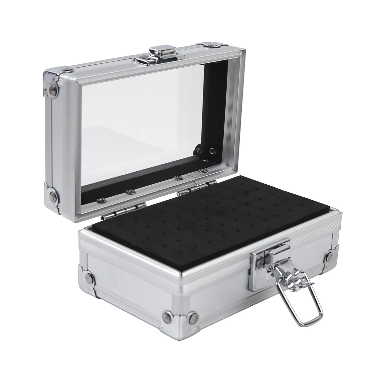 50 Holes Nail Drill Bit Holder Storage Box Case Nail Polishing Heads