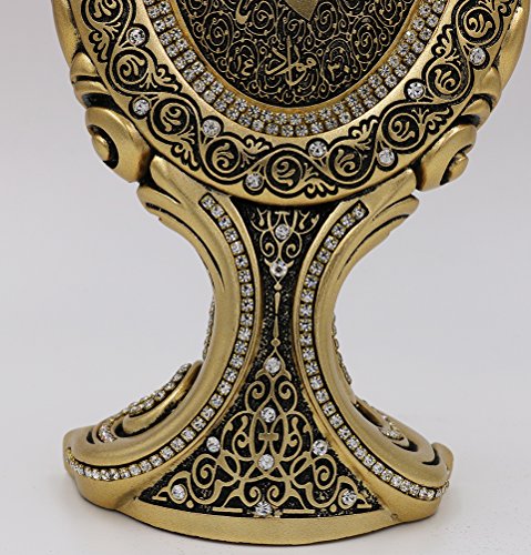 Islamic Home Table Decor Showpiece Bookend Oval Allah Muhammad Ayatul Kursi Showpiece Eid Ramadan Gift (Muhammad) #TOP2