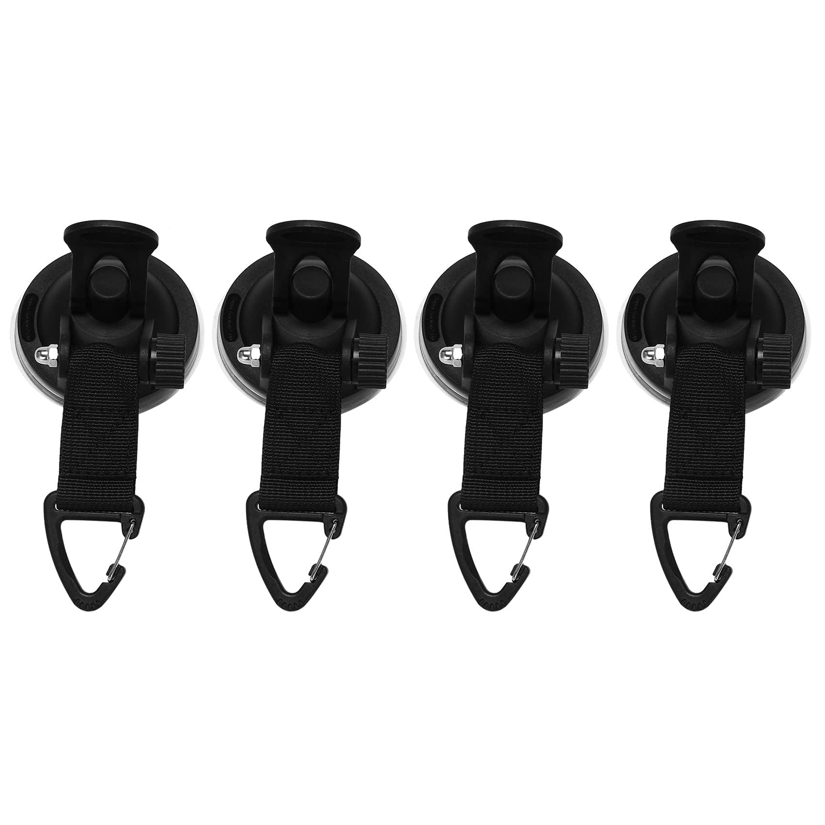 Khazna Suction Cup Anchor Securing Hook, Tent Multifunctional Car Tensioner for Tie Downs Camping Car Side Awning Suction Cup Anchorcamping Tarp Accessories 4 Pcs