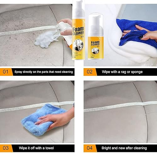 Miniatura 7 de KCRPM Limpiador de espuma multifuncional para automóvil, limpiador de espuma mágica para automóvil, limpiador de espuma multiusos, limpiador de